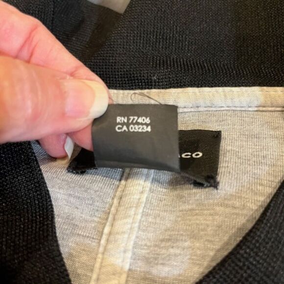 Club Monaco Men's Jacket Black Snap Front Lightweight Lined Size Medium - Picture 4 of 12